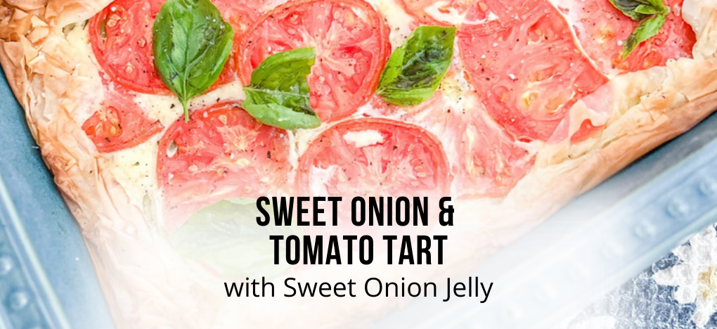 Sweet Onion & Tomato Phyllo Tart