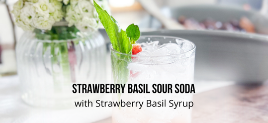 Strawberry Basil Sour Soda