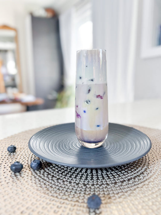 Spiced Blueberry Milk Tea