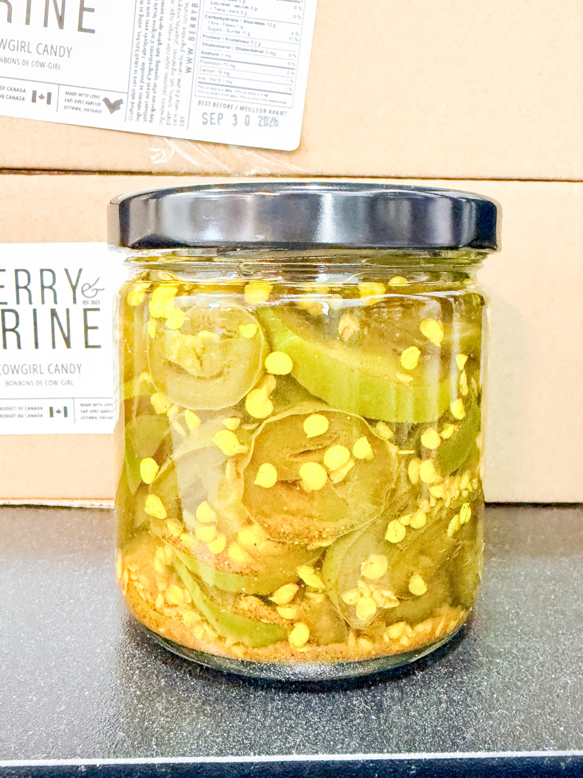 Cowgirl Candy (Pickled Jalapeños) - Berry and Brine Local Preserves & Ottawa Catering