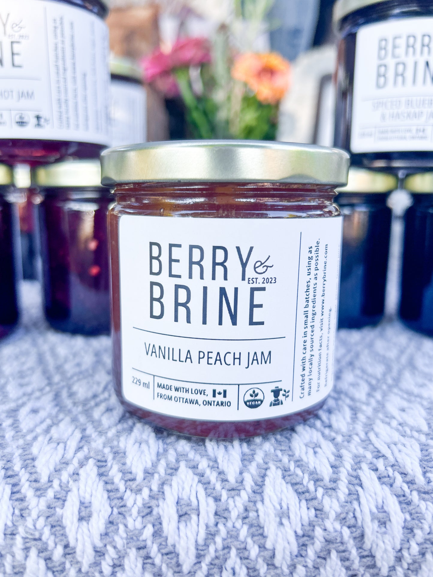Peach Bourbon Vanilla Jam