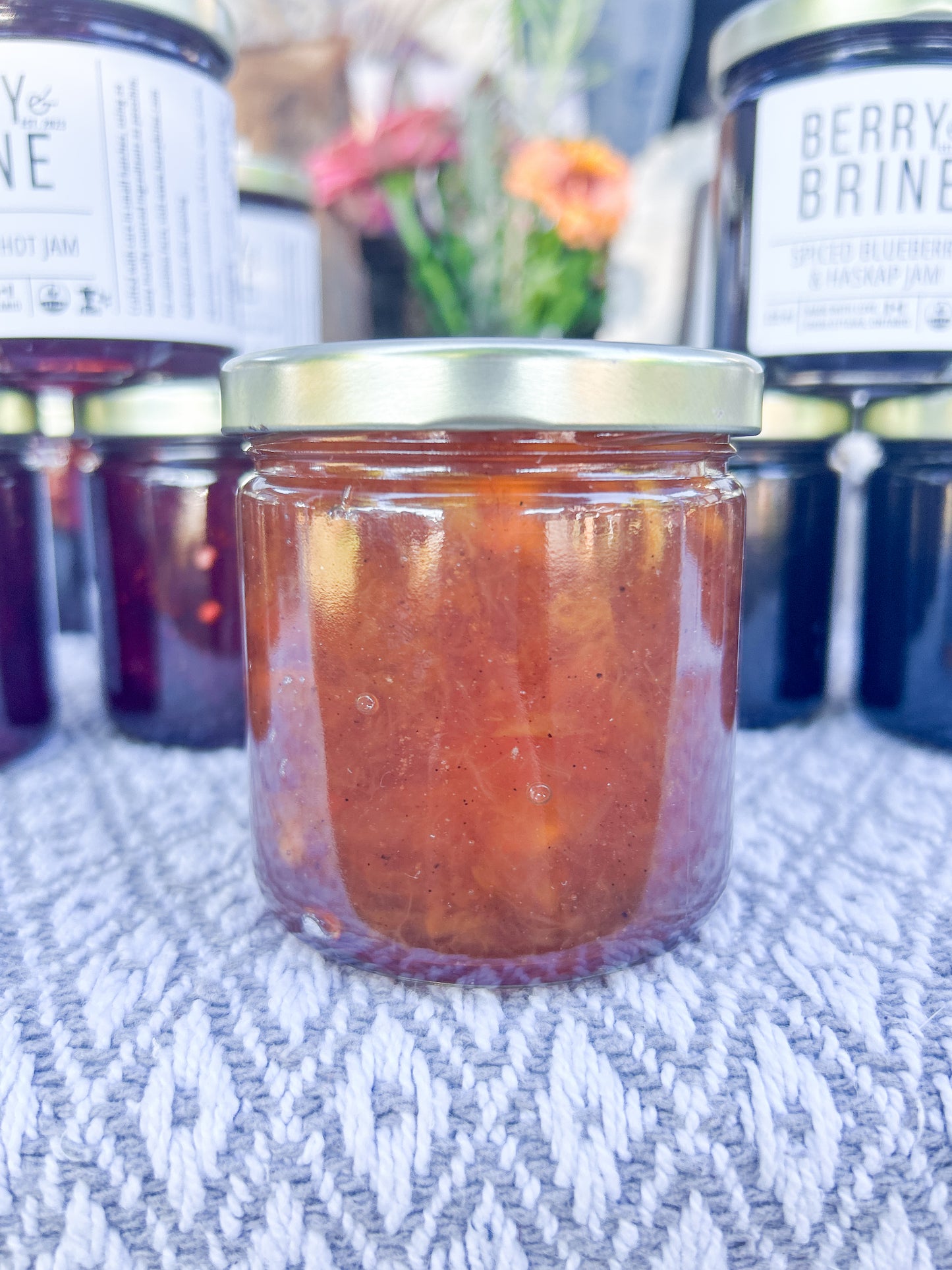 Peach Bourbon Vanilla Jam