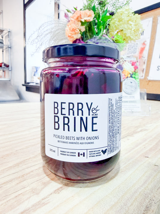 Pickled Beets with Onions Berry and Brine Local Preserves & Ottawa Catering