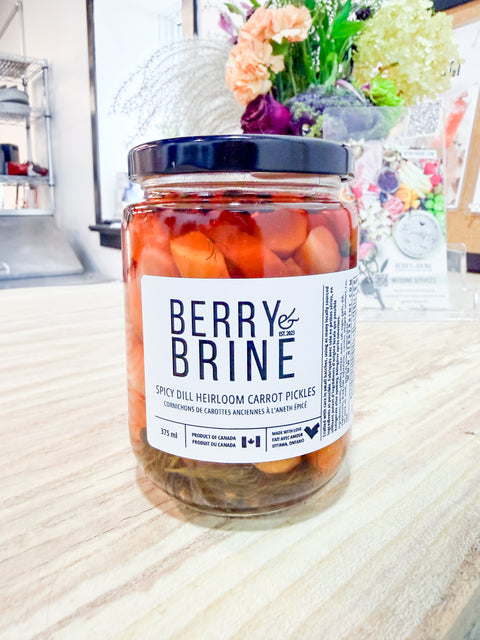 Spicy Dill Heirloom Carrot Pickles - Berry and Brine Local Preserves & Ottawa Catering