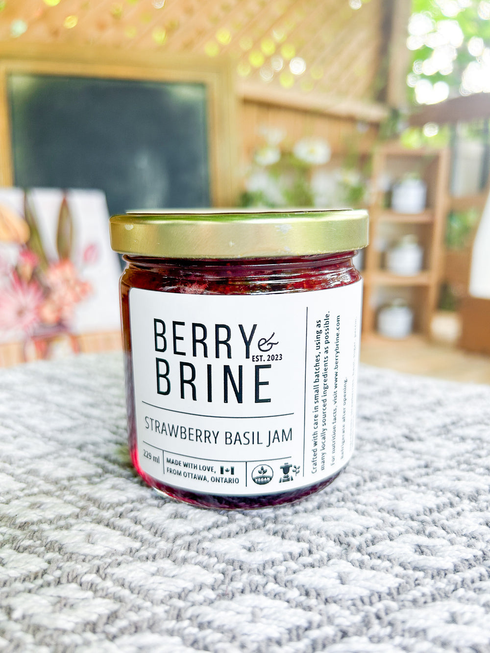 Strawberry Basil Jam - Berry and Brine Local Preserves & Ottawa Catering