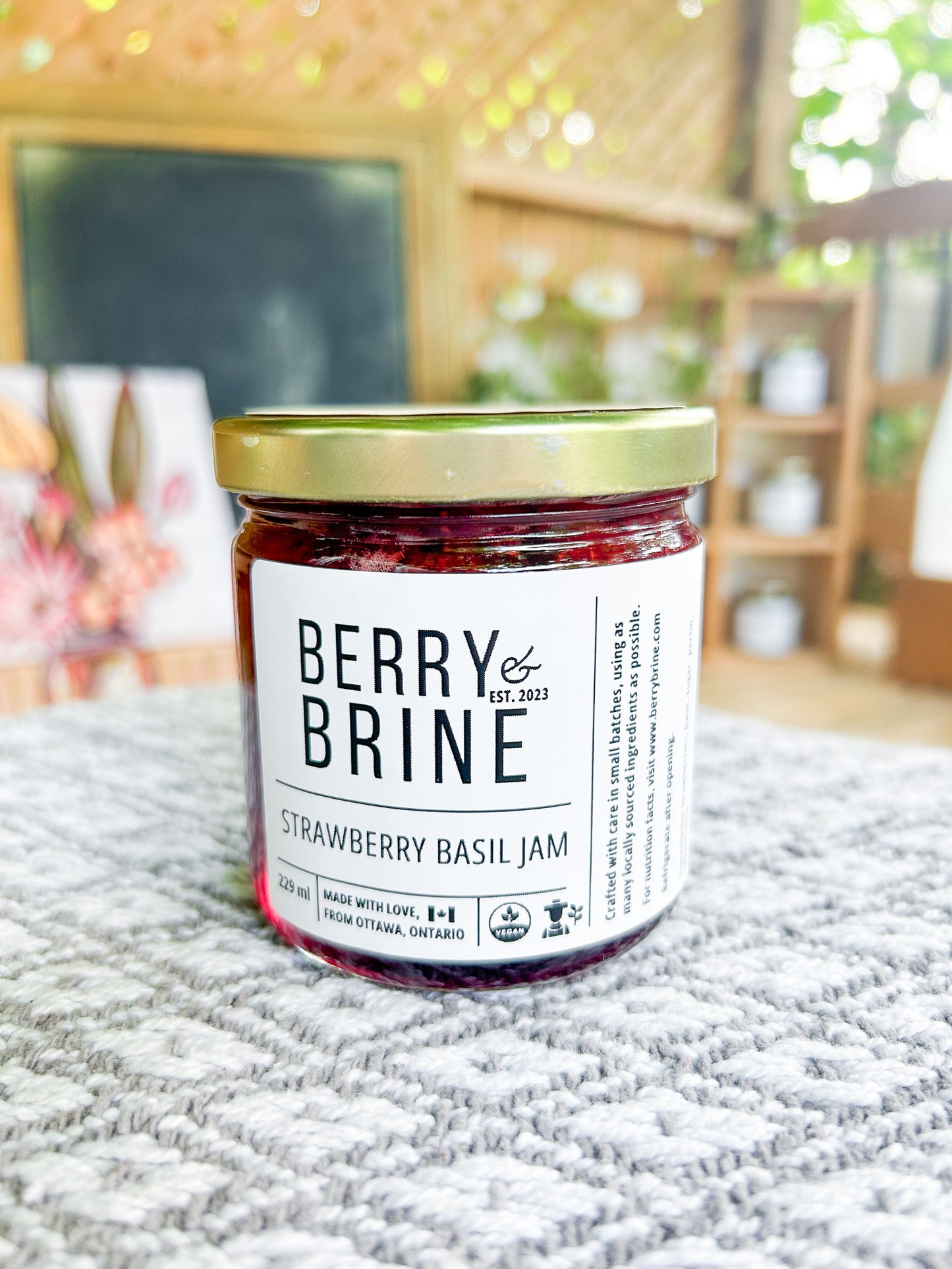 Strawberry Basil Jam - Berry and Brine Local Preserves & Ottawa Catering