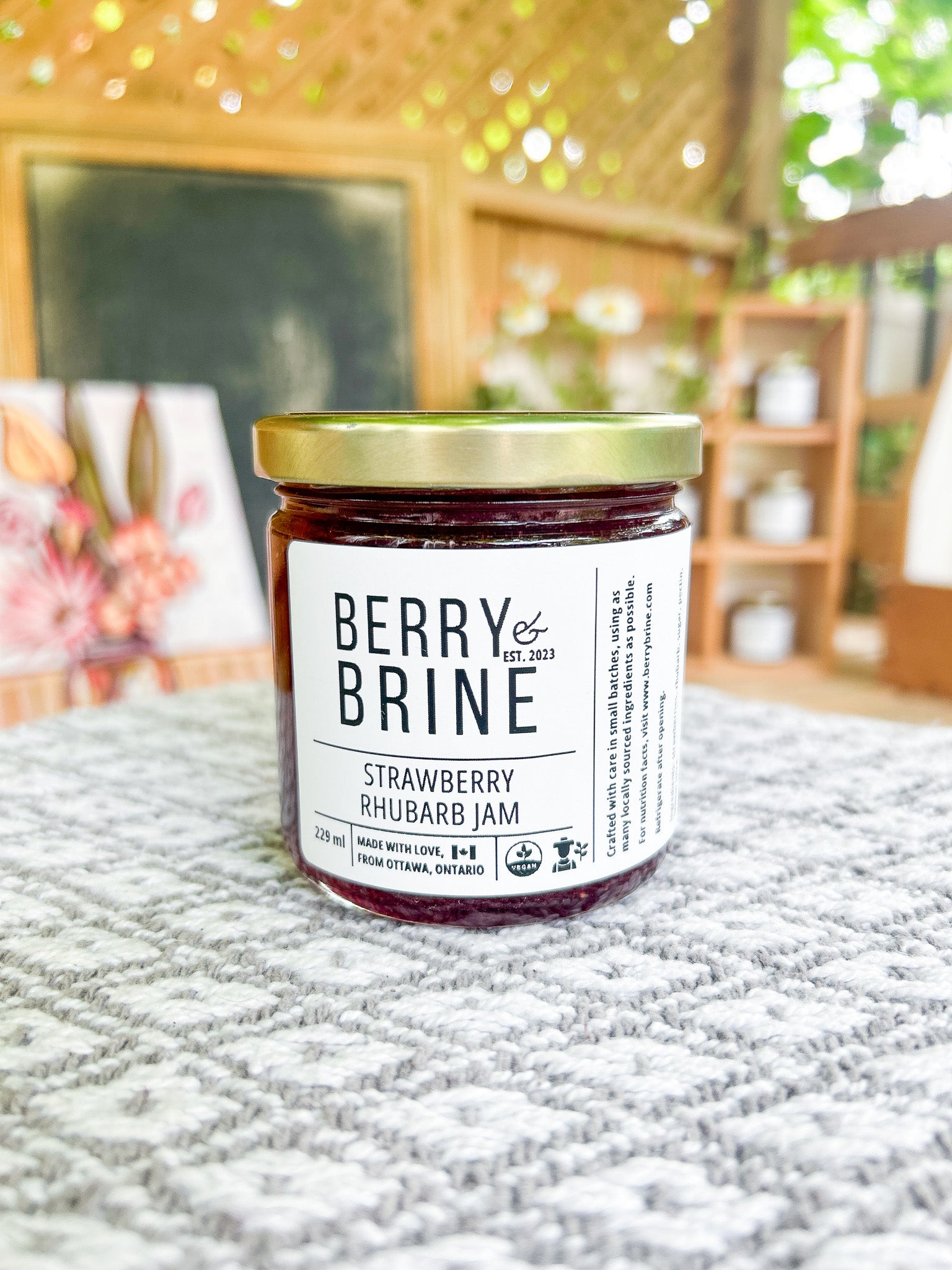 Strawberry Rhubarb Jam - Berry and Brine Local Preserves & Ottawa Catering