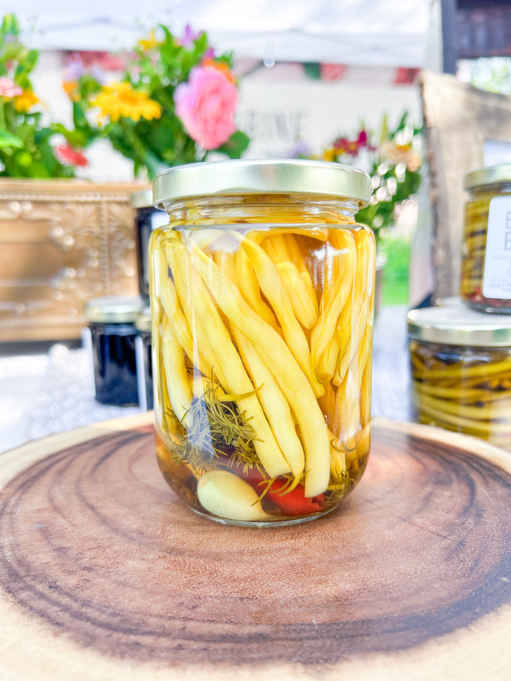 Yellow Dilly Beans- Berry and Brine Local Preserves & Ottawa Catering