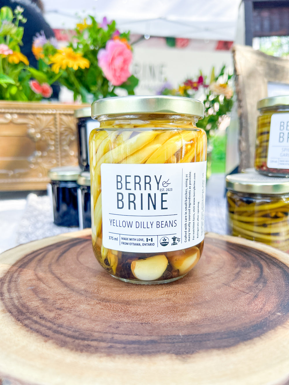 Yellow Dilly Beans- Berry and Brine Local Preserves & Ottawa Catering